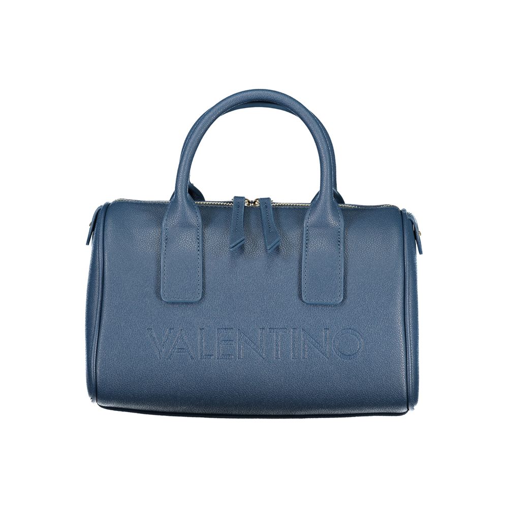 Blu Polyurethane Woman Handbag