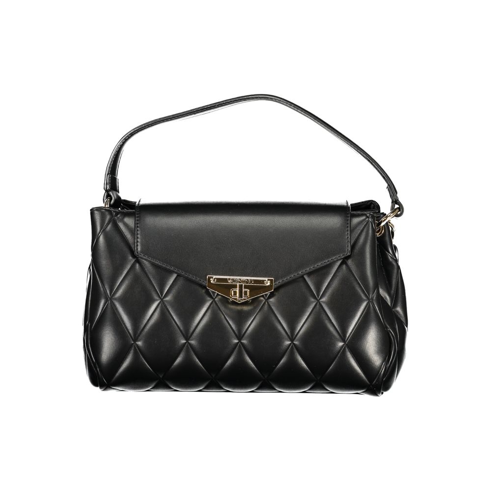 Nero Polyurethane Women Handbag