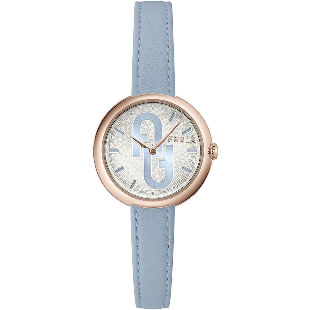 Blue Leather Dress Watch