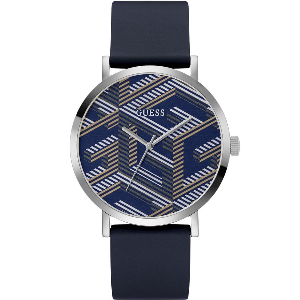 Blue Synthetic Dress Watch