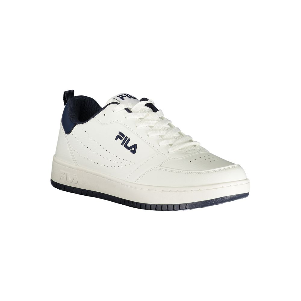 White Polyurethane Men Sneaker