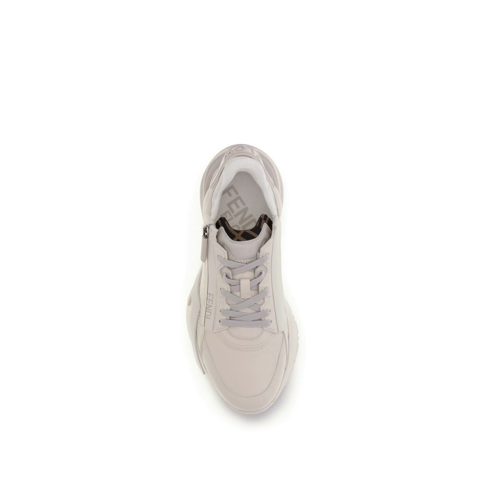 Cream Rubber Athletic Sneakers