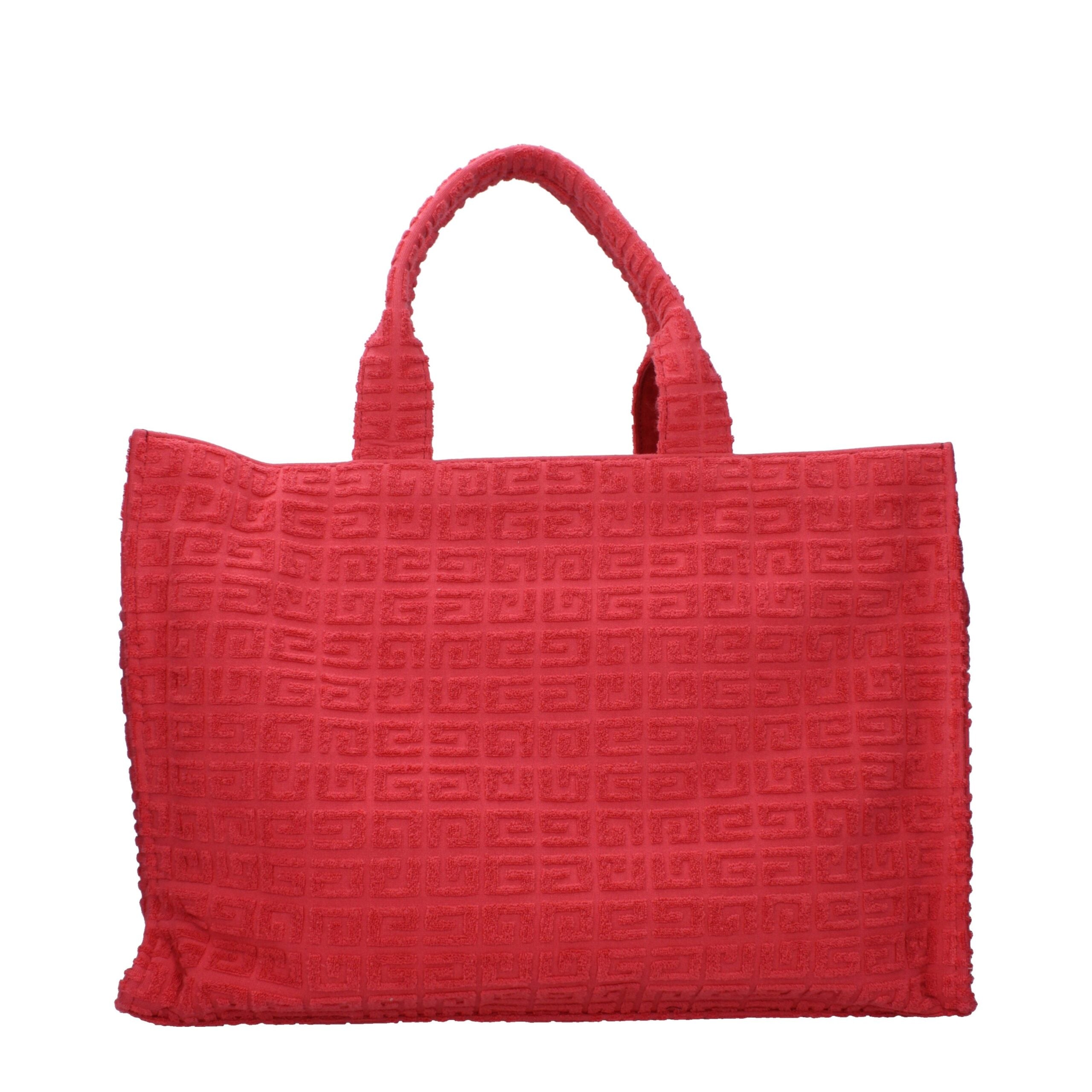 Red Fabric Handbag