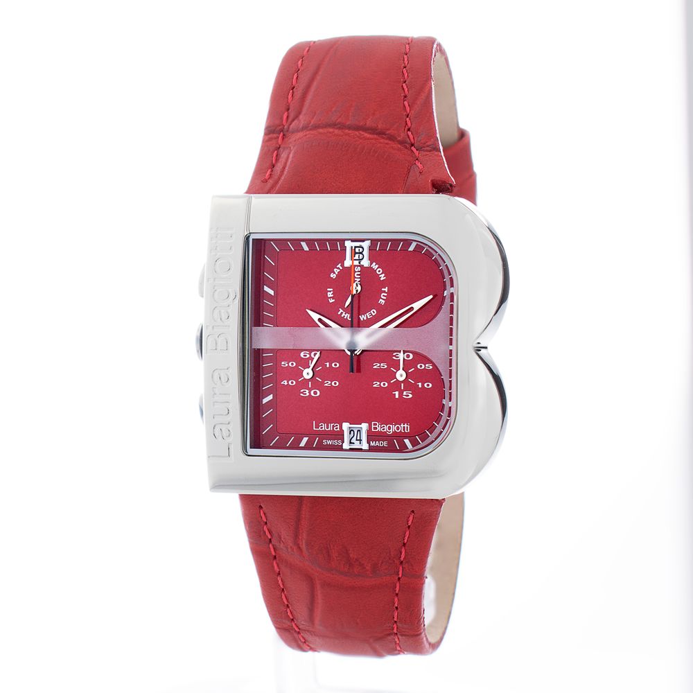 Multicolor Leather Dress Watch