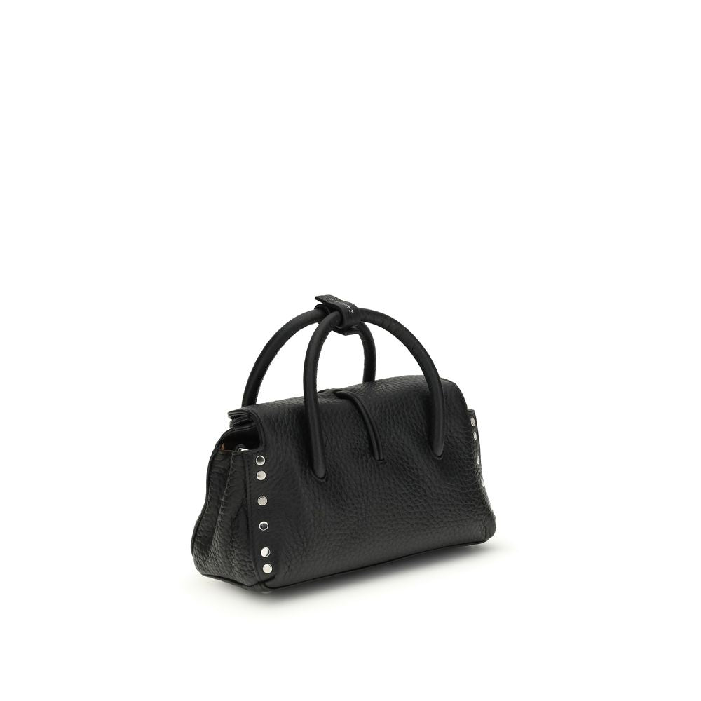Black Calf Leather Bos Taurus Handbag