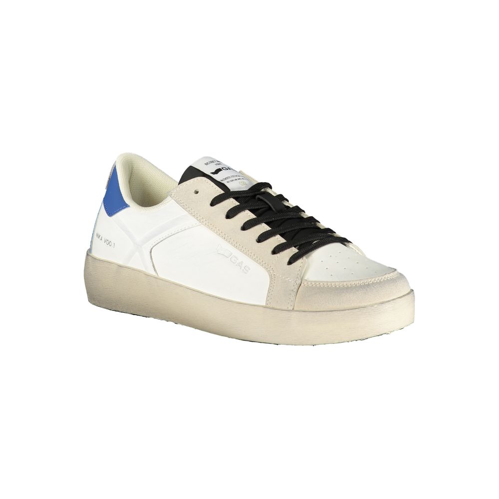White Polyurethane Men Sneaker