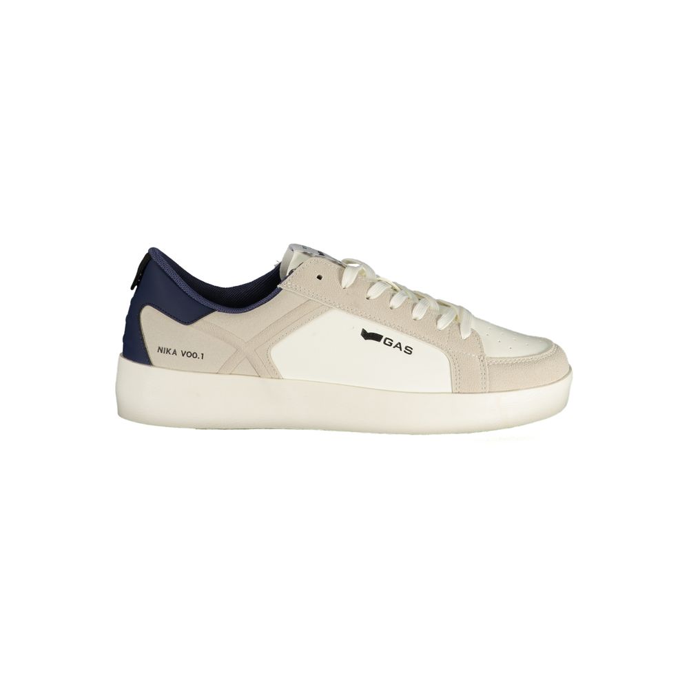 White Polyurethane Men's Sneaker