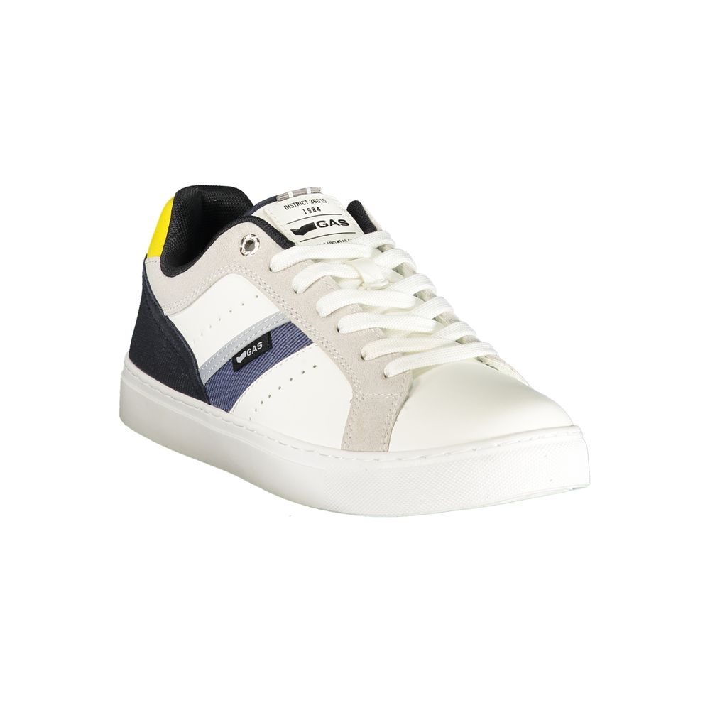 White Polyurethane Men's Sneaker