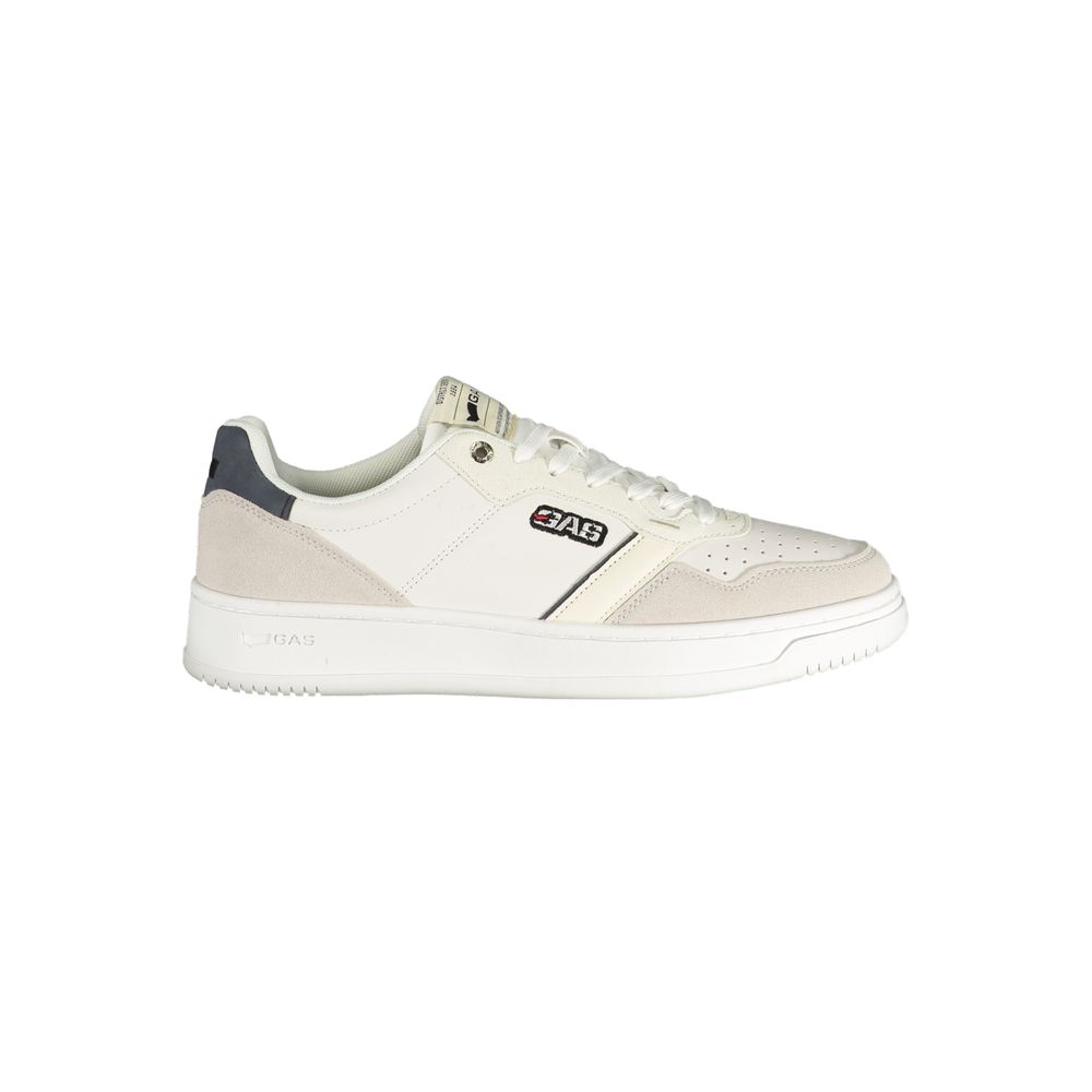 White Polyester Men Sneaker