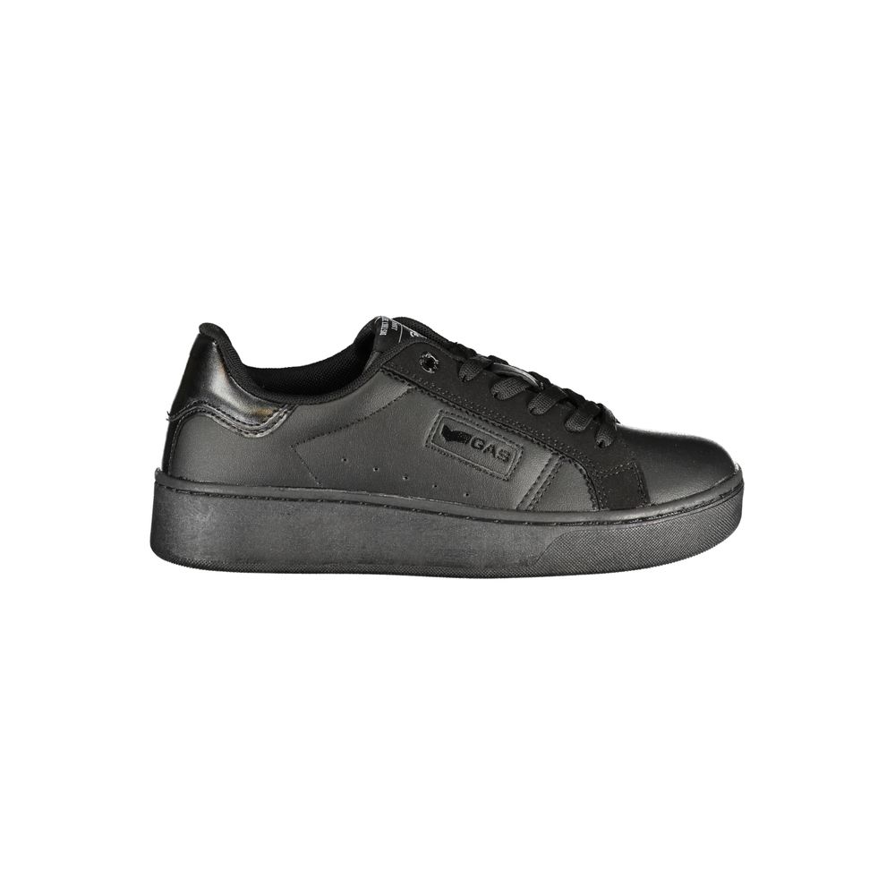 Black Polyurethane Women Sneaker