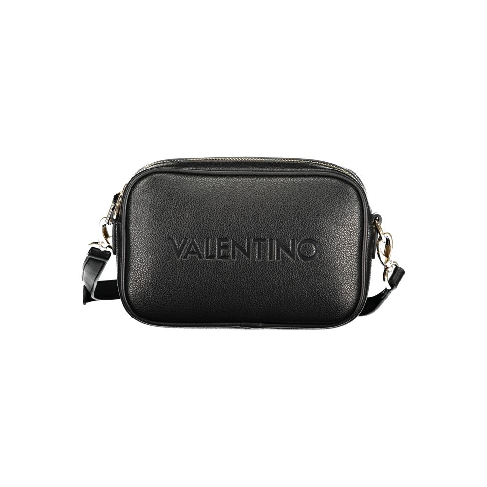 Black Polyurethane Women Handbag