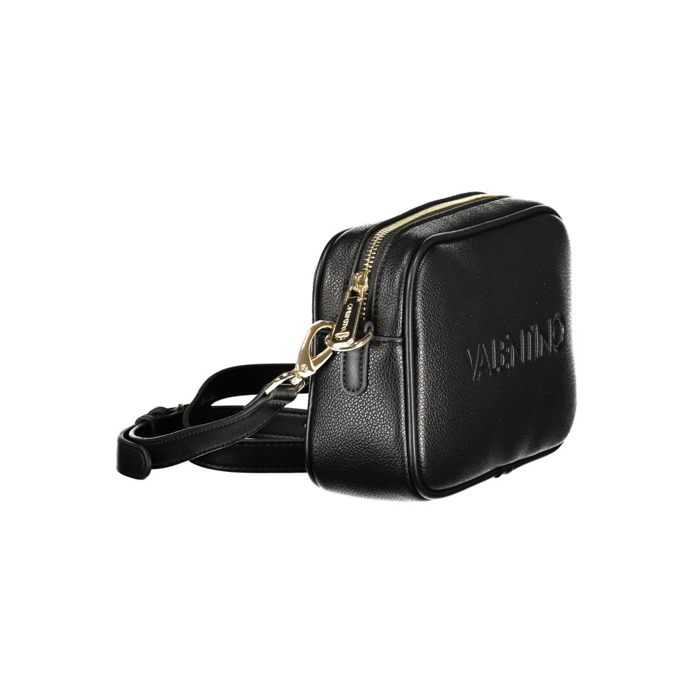 Black Polyurethane Women Handbag