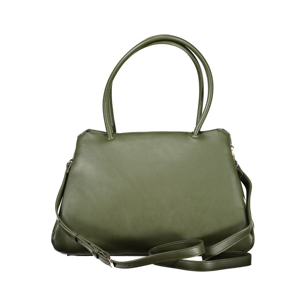 Verde Polyurethane Women Handbag