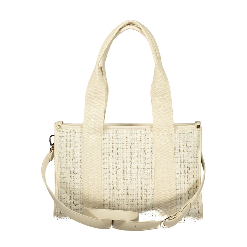 Bianco Polyester Woman Handbag