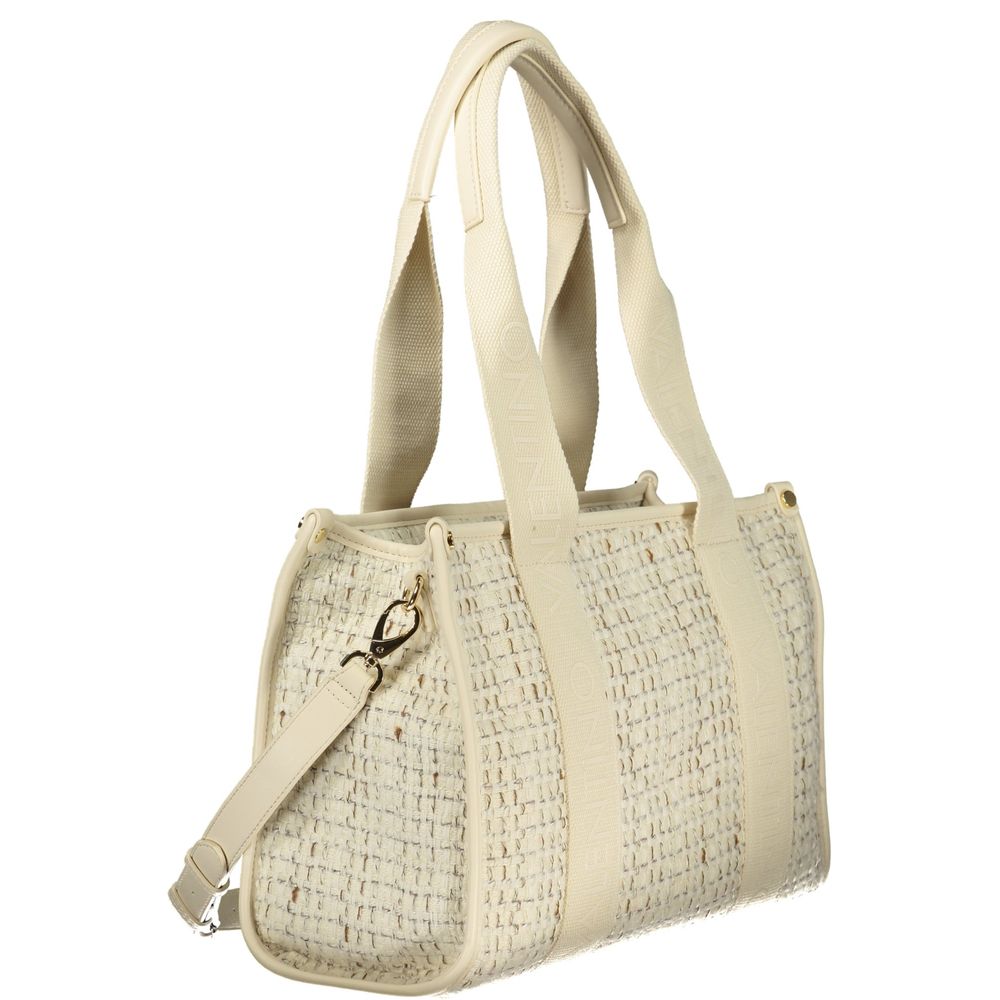 Bianco Polyester Woman Handbag